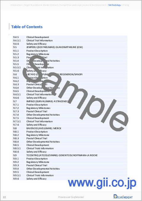 サンプル2：PD-L1阻害薬 - 市場考察、疫学、市場予測（2034年）