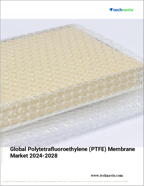表紙：ポリテトラフルオロエチレン（PTFE）膜の世界市場、2024～2028年