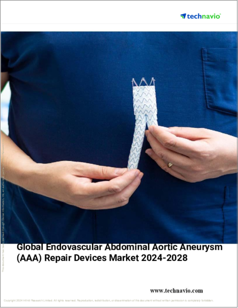 表紙：腹部大動脈瘤（AAA）血管内修復デバイスの世界市場、2024年～2028年