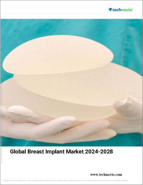 表紙：乳房インプラントの世界市場、2024年～2028年