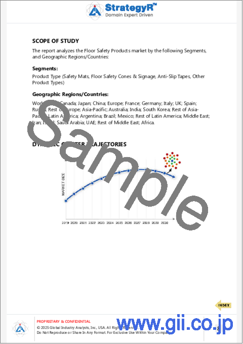 サンプル1：床安全製品の世界市場