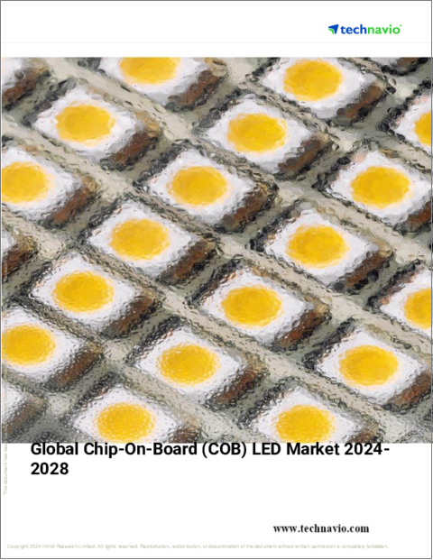 表紙：チップオンボード（COB）LEDの世界市場、2024～2028年
