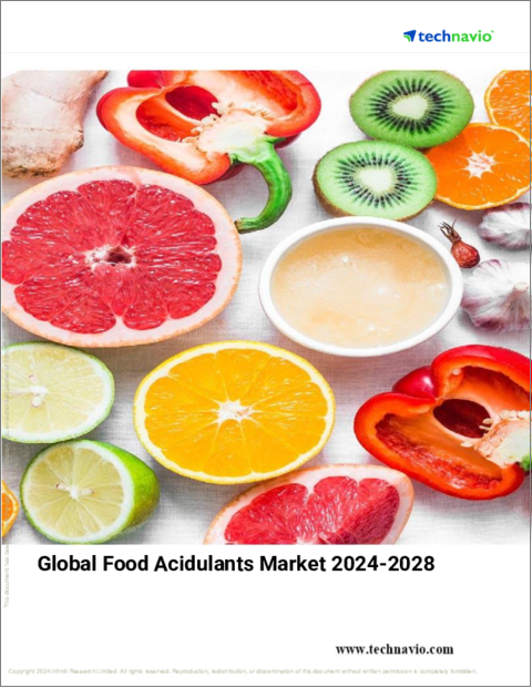 表紙：食品用酸味料の世界市場、2024～2028年