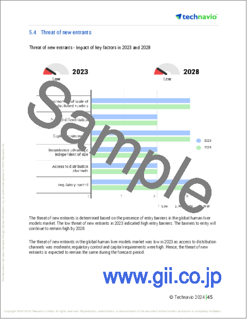 サンプル2：ヒト肝臓モデルの世界市場 2024年～2028年