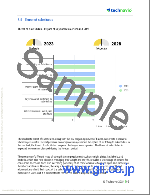 サンプル2：日本のピラティス機器市場 (2024～2028年)
