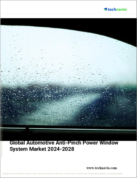 表紙：自動車用アンチピンチパワーウィンドウシステムの世界市場、2024～2028年