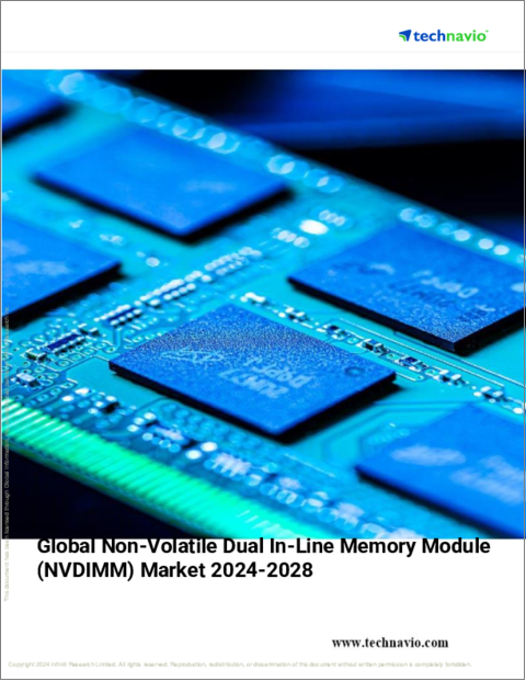表紙：不揮発性デュアルインラインメモリモジュール（NVDIMM）の世界市場 2024年～2028年