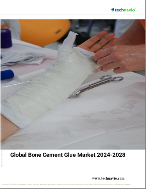 表紙：骨セメント接着剤の世界市場 (2024～2028年)