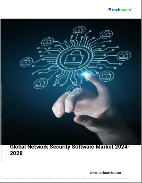 表紙：ネットワークセキュリティソフトウェアの世界市場 (2024～2028年)