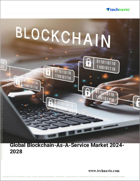 表紙：BaaS（Blockchain-as-a-Service）の世界市場、2024～2028年