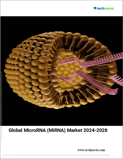 表紙：マイクロルナ（MIRNA）の世界市場、2024～2028年
