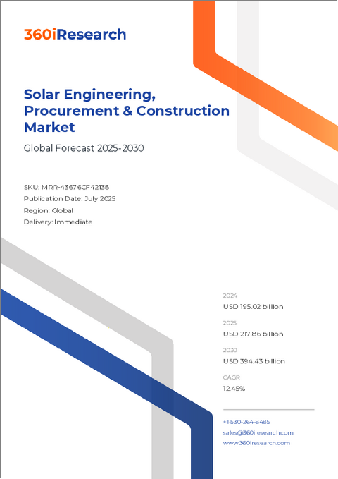 表紙：太陽光発電の設計・調達・建設市場：製品、技術、用途別-2025-2030年の世界予測