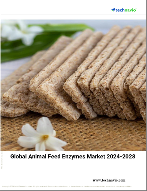 表紙：動物飼料用酵素の世界市場 (2024～2028年)