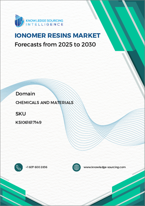 表紙：アイオノマー樹脂市場：将来予測 (2025年～2030年)