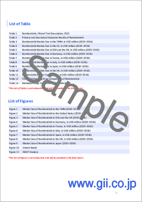 サンプル2：レミブルチニブの市場規模、予測、新薬の考察（2032年）