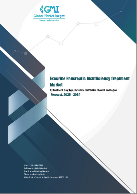 表紙：外分泌膵不全治療市場の機会と成長促進要因、産業動向分析、2024年～2032年予測