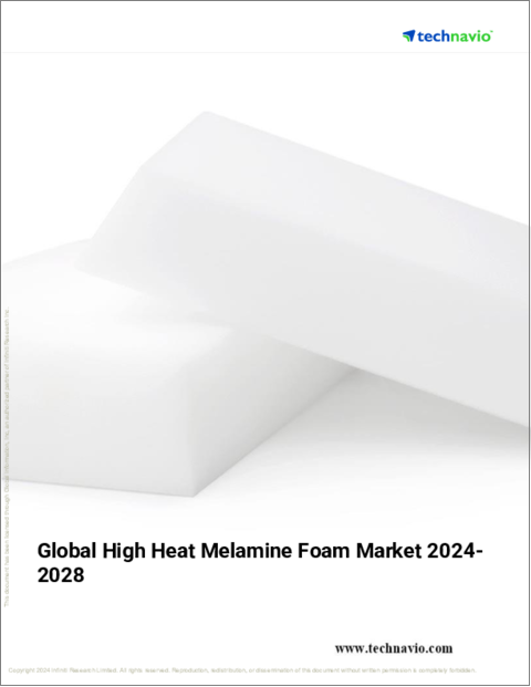 表紙：高熱メラミンフォームの世界市場、2024～2028年