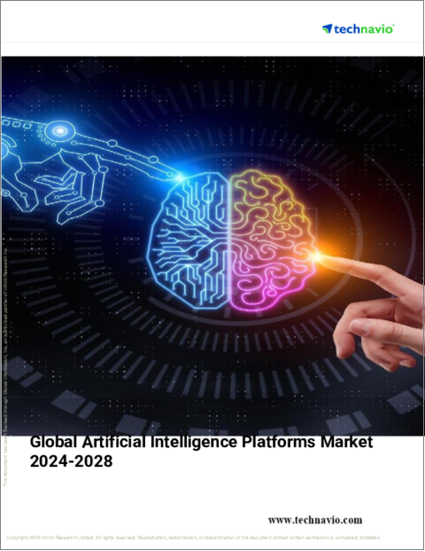 表紙：人工知能プラットフォームの世界市場、2024～2028年