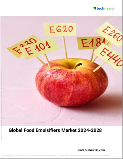 表紙：食品用乳化剤の世界市場 2024-2028年