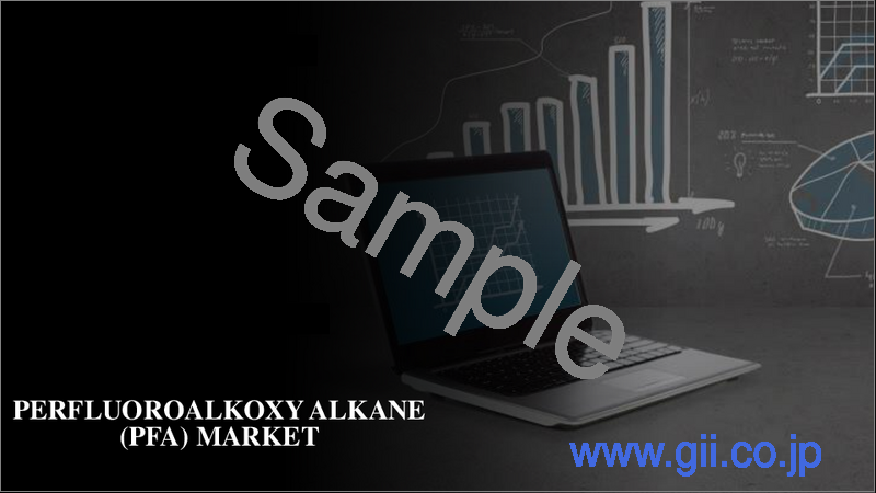 サンプル2：PFA（パーフルオロアルコキシアルカン）市場：製品タイプ別、用途別、地域別、2025-2033年