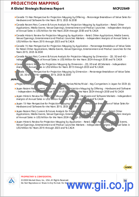 サンプル2：プロジェクションマッピングの世界市場