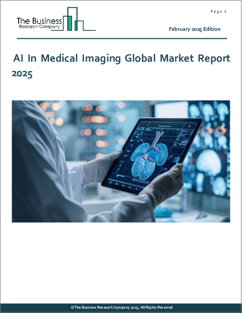 表紙：医用画像におけるAIの世界市場レポート 2025年