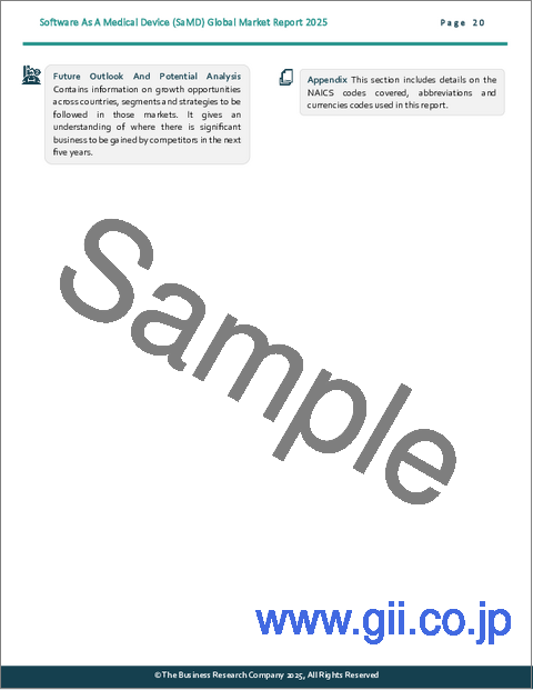 サンプル1：SaMD（Software As A Medical Device）の世界市場レポート 2025年