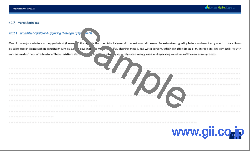 サンプル1：熱分解油の世界市場：成長、将来展望、競合分析 (2025年～2033年)