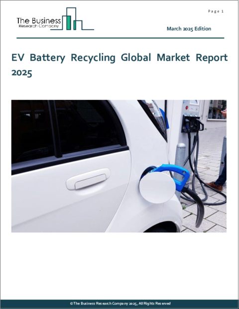 表紙：EVバッテリーリサイクルの世界市場レポート 2025年