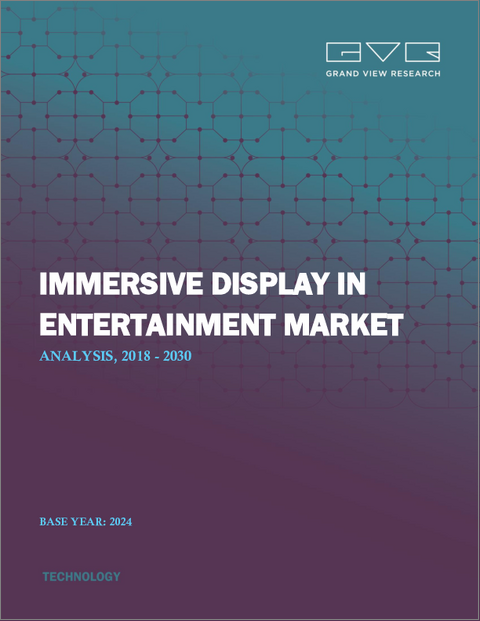 表紙：エンターテインメント向け没入型ディスプレイの世界市場：市場規模・シェア・動向分析 (技術別・解像度別・用途別・地域別)、セグメント別予測 (2025年～2030年)