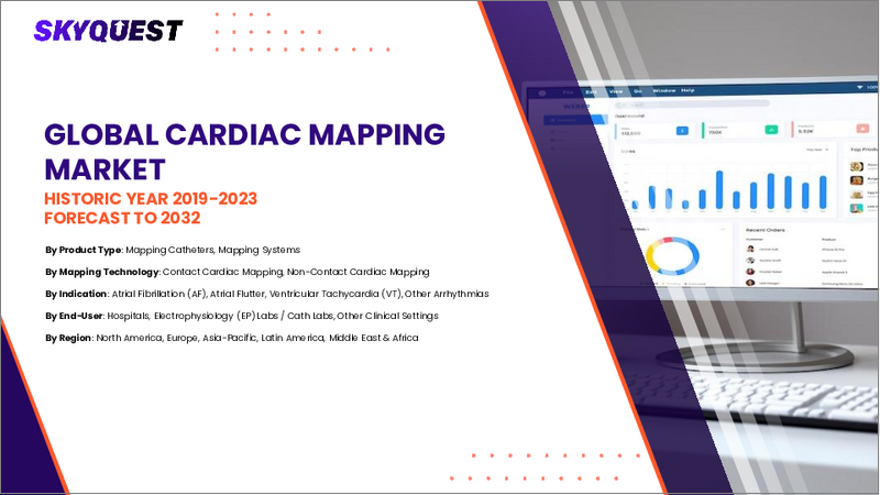 表紙:心臓マッピング市場規模、シェア、成長分析:タイプ別、適応症別、エンドユーザー別、地域別 - 産業予測 2025~2032年