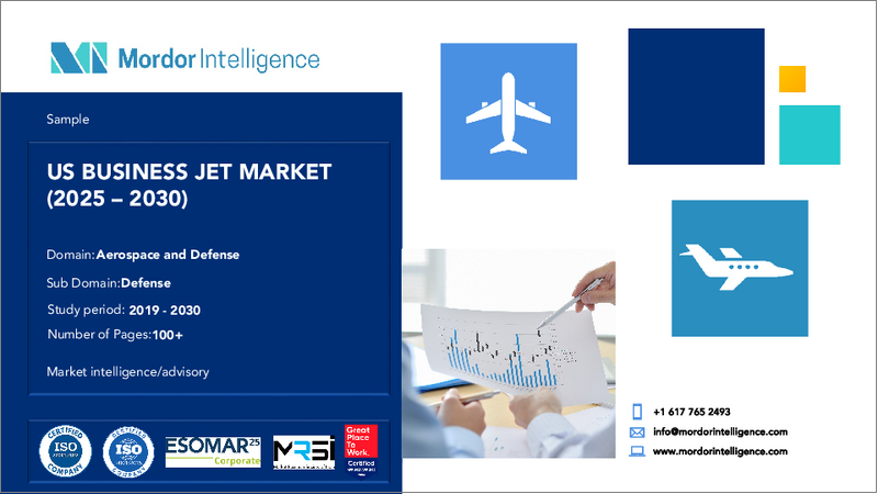 表紙：米国のビジネスジェット機：市場シェア分析、産業動向・統計、成長予測（2025年～2030年）