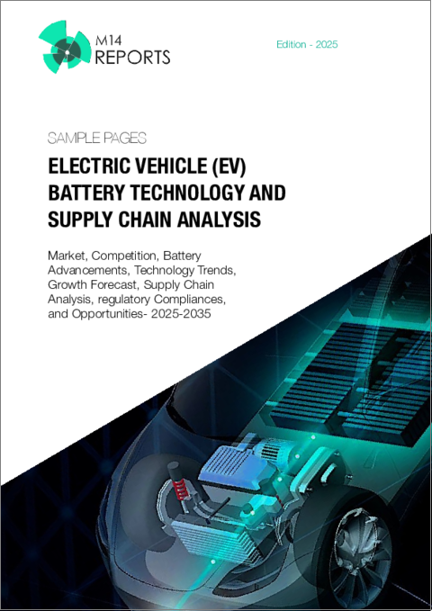 表紙：電気自動車（EV）バッテリー技術の世界市場：サプライチェーン分析（2025年～2035年）