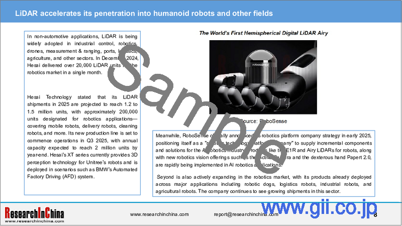 サンプル2：中国の自動車用LiDAR産業（2024年～2025年）