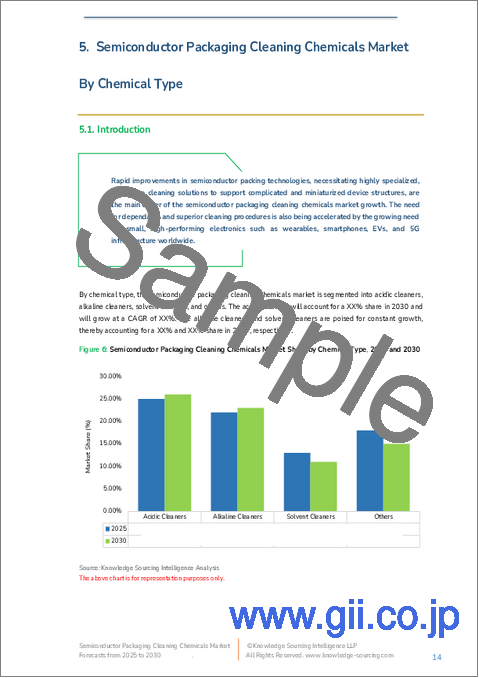 サンプル1：半導体パッケージ用洗浄剤市場：将来予測 (2025年～2030年)