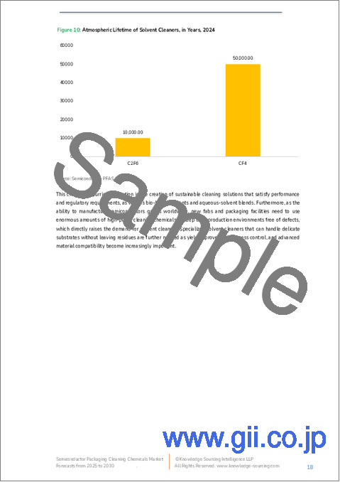 サンプル2：半導体パッケージ用洗浄剤市場：将来予測 (2025年～2030年)
