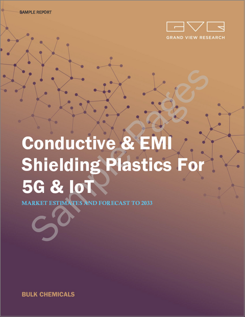 表紙：5G・IoT向け導電性およびEMIシールドプラスチックの市場規模、シェア、動向分析レポート：製品別、用途別、地域別、セグメント予測、2025年～2030年
