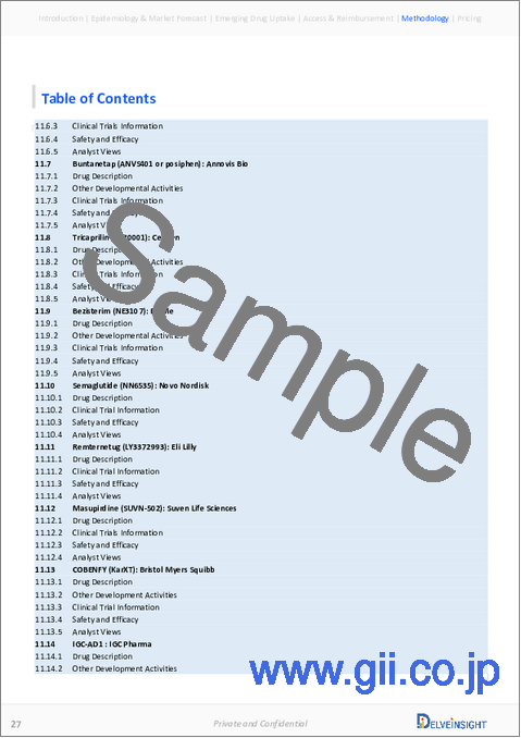 サンプル2：アルツハイマー病市場 - 市場の洞察、疫学、市場予測：2034年