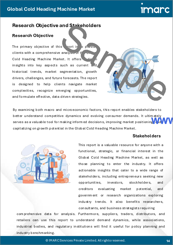 サンプル1：冷間圧造機市場レポート：タイプ別、金型別、流通チャネル別、エンドユーザー産業別、地域別、2025年～2033年