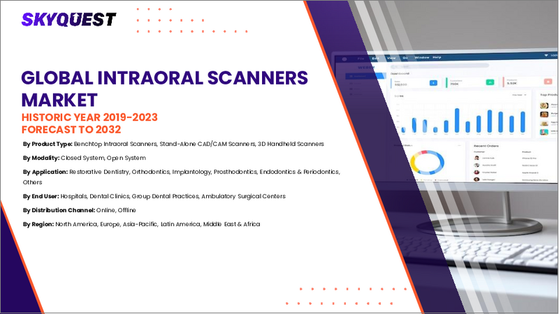 表紙:口腔内スキャナーの市場規模、シェア、成長分析:製品タイプ別、モダリティ別、エンドユーザー別、地域別 - 産業予測 2025~2032年
