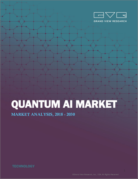 表紙：量子AIの市場規模、シェア、動向分析レポート：コンポーネント別、展開モデル別、用途別、地域別、セグメント予測、2025年～2030年