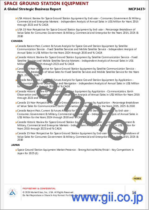 サンプル2:宇宙地上局装置の世界市場