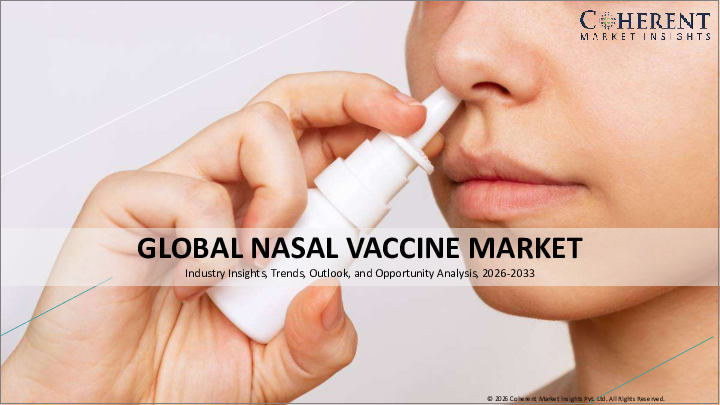 表紙：経鼻ワクチン市場：ワクチンタイプ別、用途別、流通チャネル別、地域別