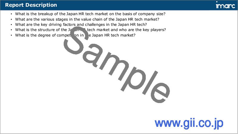 サンプル1：日本のHRテック市場レポート：用途、タイプ、最終用途産業、企業規模、地域別、2025年～2033年