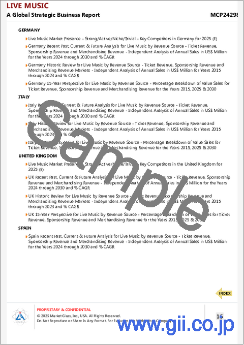 サンプル2：ライブ・ミュージックの世界市場