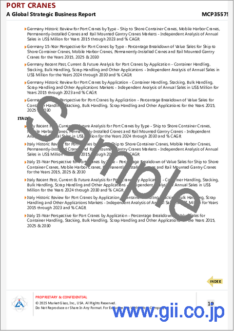 サンプル2：港湾クレーンの世界市場