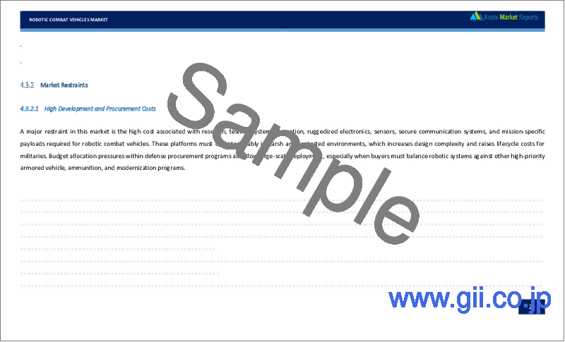 サンプル1:ロボット戦闘車市場- 成長、将来展望、競合分析、2025~2033年