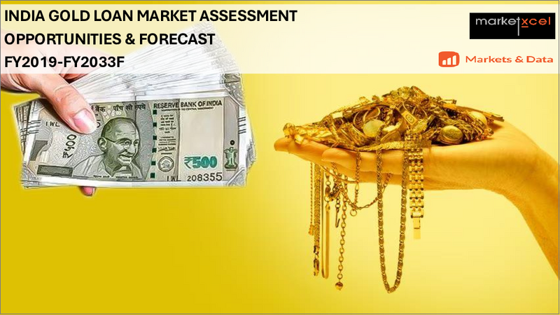 表紙：インドの金融資市場評価、提供者タイプ別、融資タイプ別、支出形態別、地域別、機会および予測、2019～2033年度