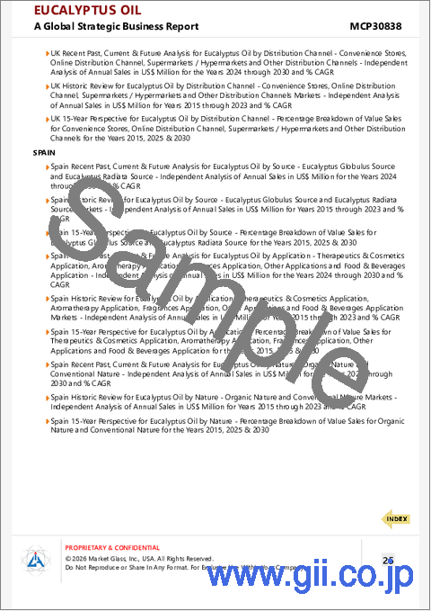 サンプル2：ユーカリオイルの世界市場