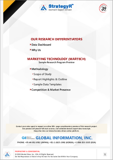 表紙：マーケティング・テクノロジー（MarTech）の世界市場